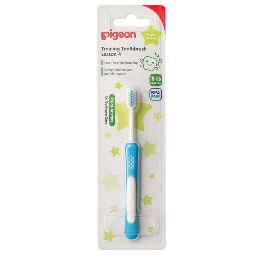 Pigeon Baby Training Tooth Brush Lesson 4 Blue K832 (A)