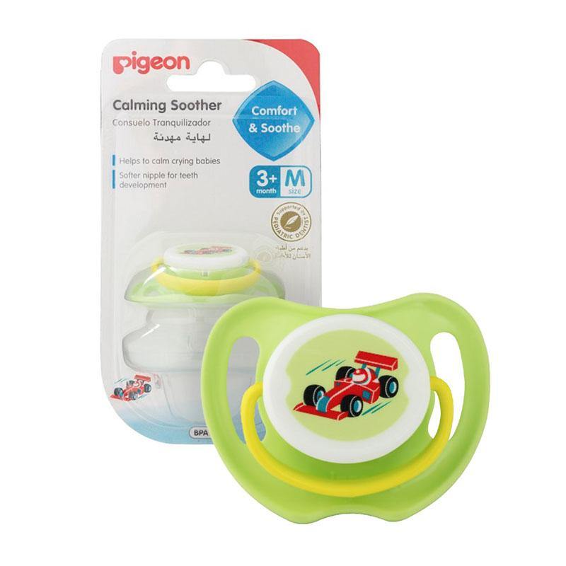 Pigeon Baby Calming Soother 3M+ (M) Race Car 26053  (A)