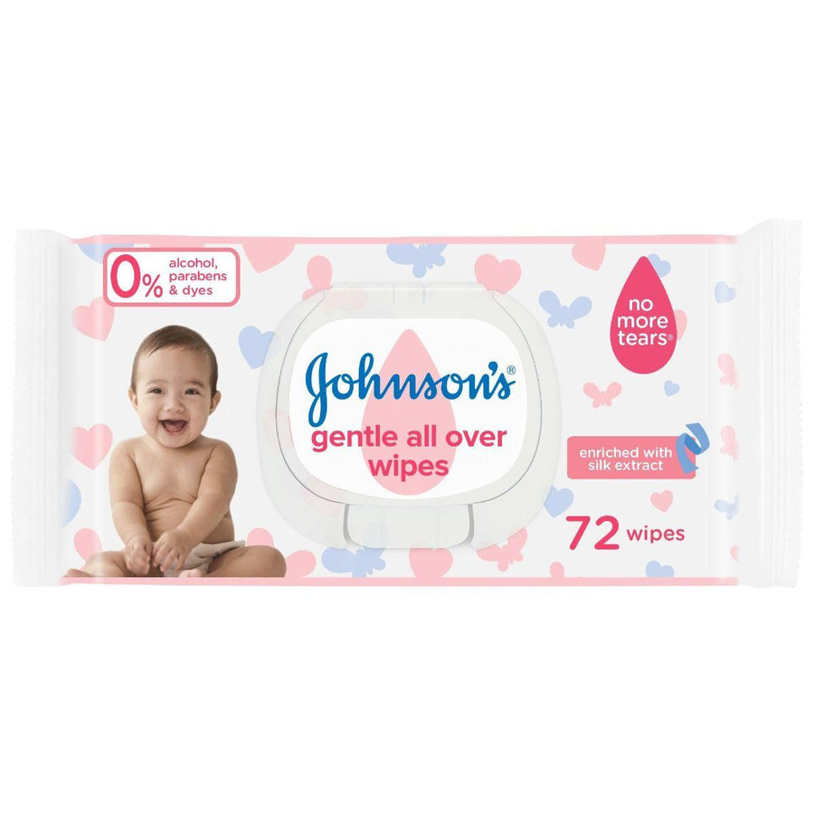 Johnsons Gentle All Over Baby Wipes 72 Pcs 2079