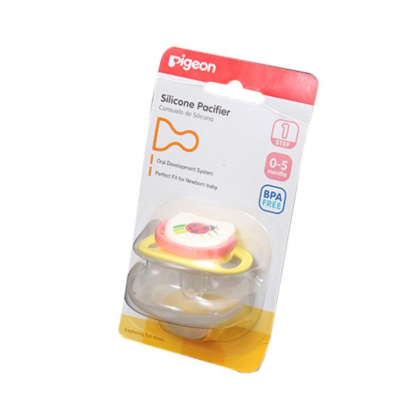 Pigeon Baby Silicone Pacifier Step 1 Yellow N13682 (A)
