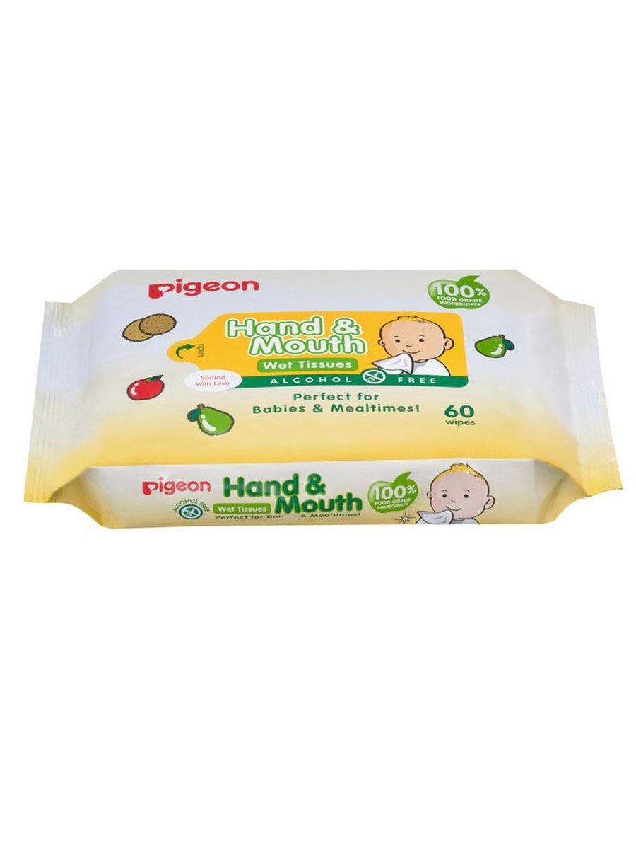 Pigeon Baby Hand & Mouth Wet Tissue 60pcs P26353