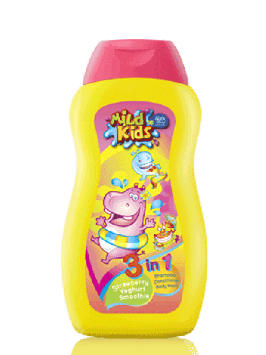 Baby Mild Kids Shampoo 3 in 1 Strawberry Yogurt 200ml 3015
