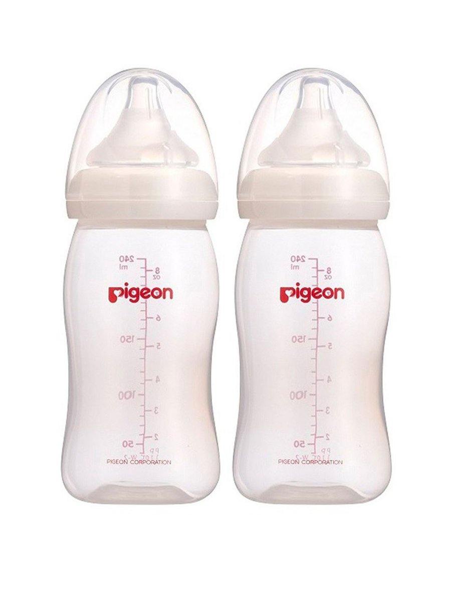 Pigeon Baby Soft Tuch PP Nursing Bottle 3M+ 2PK 240ml 26205  (A)