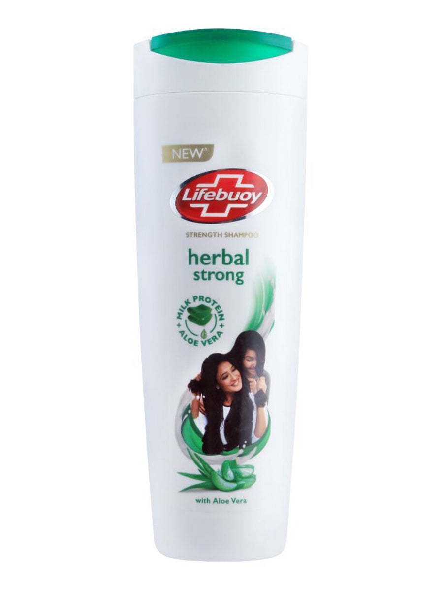 Lifebuoy Herbal Strong Milk Protein Strength Shampoo 375Ml