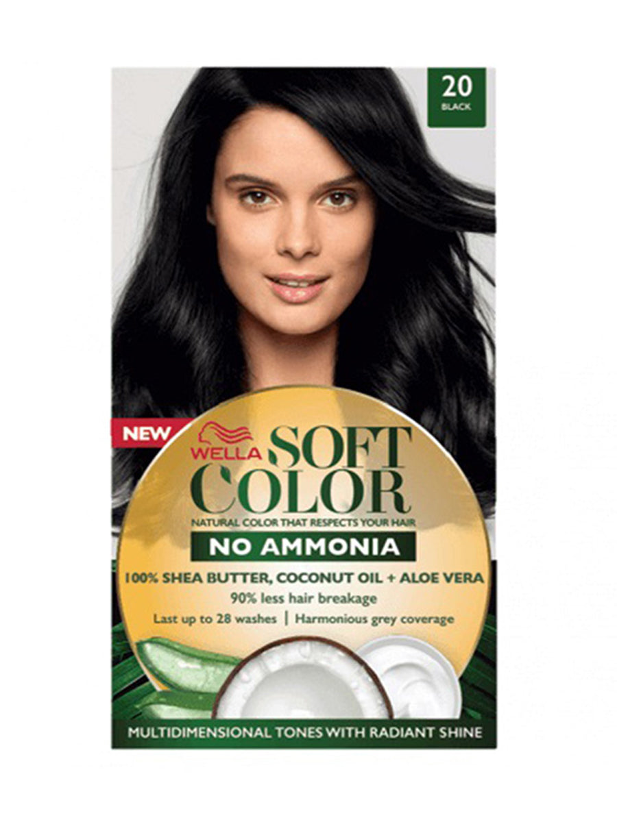 Wella Soft Hair Color 20 Black 125Ml