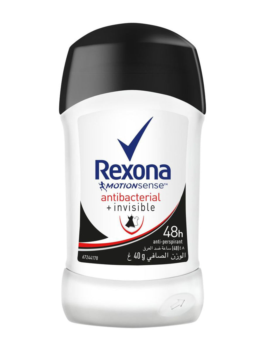 Rexona Deo Stick Antibacterial + Invisible 40Gm