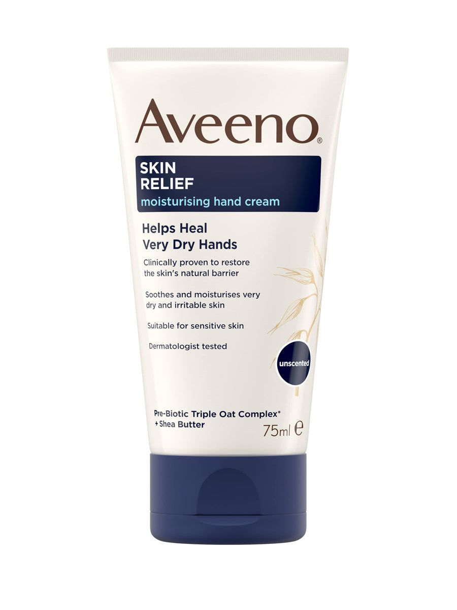 Aveeno Moisturising Hand Cream Skin Relief Unscented 75ml