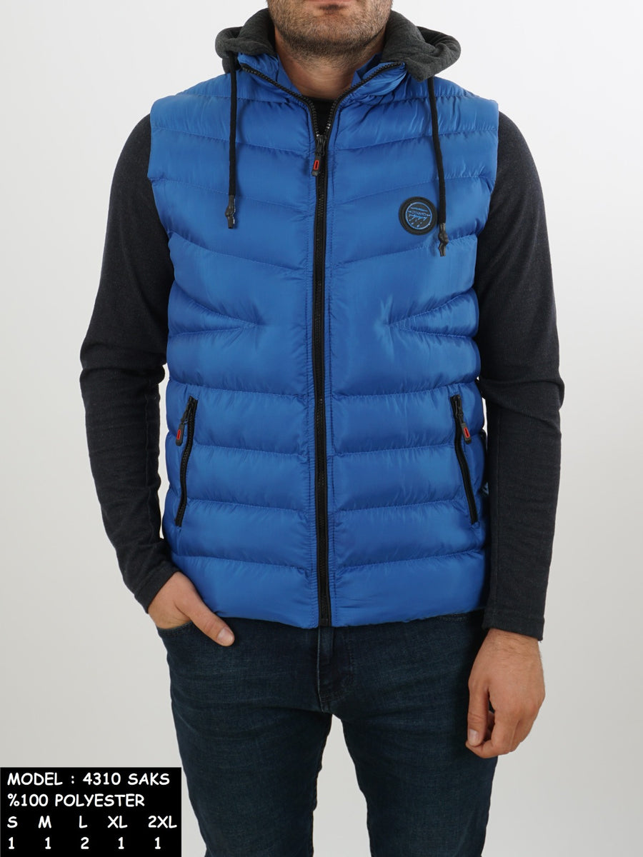 Dynamo Mens S/L Parachute Detachable hood Gilet 4310