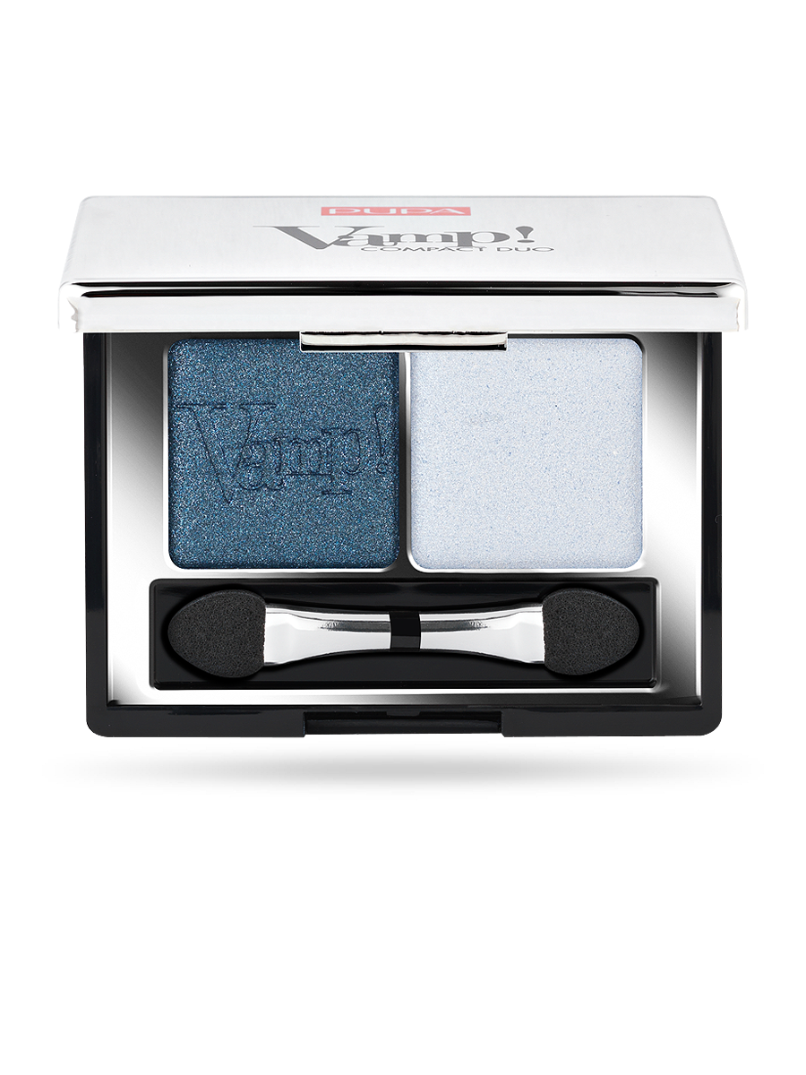 Pupa Vamp! Comp Duo Eyeshadow Duo Pure Colr Full Pay-Off - Magnetic Blue