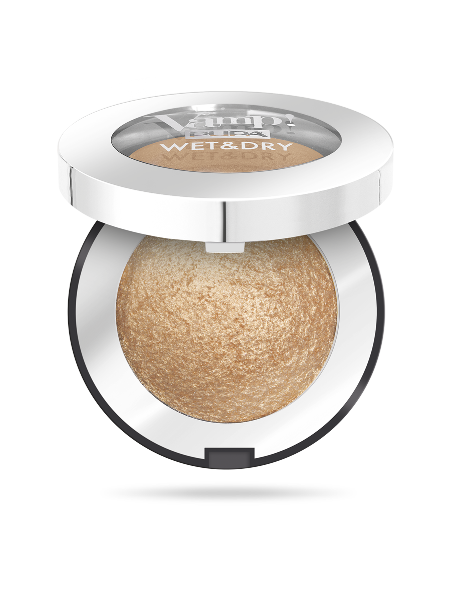 Pupa Vamp! Wet & Dry Luminous Effect Dual Use Eye Shadow - Precious Gold