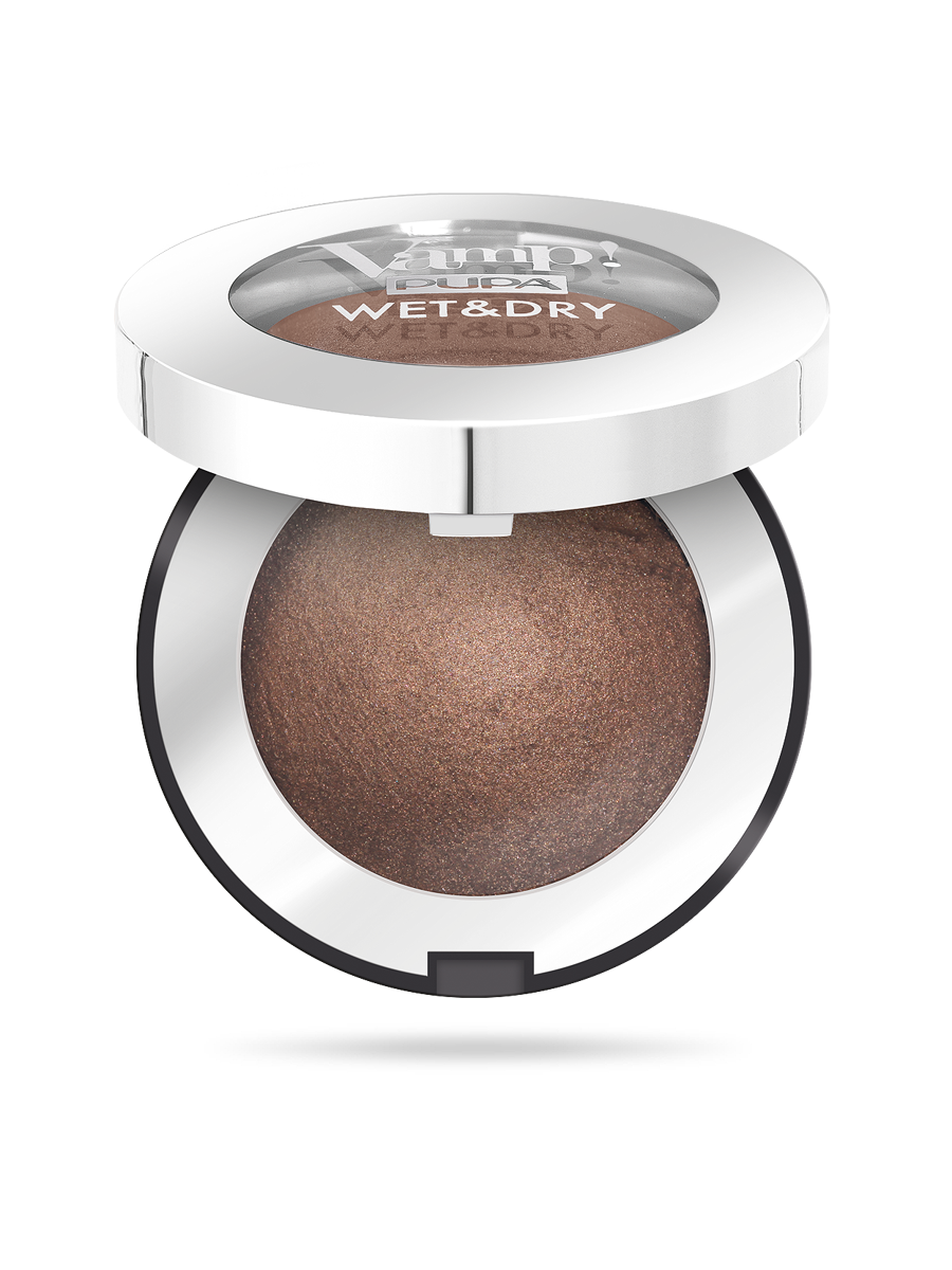 Pupa Vamp! Wet & Dry Luminous Effect Dual Use Eye Shadow - Warm Brown