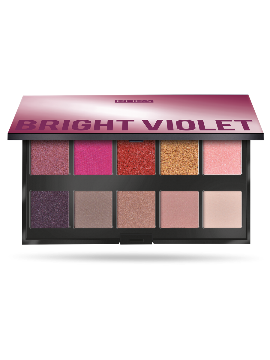 Pupa Make Up Stories - Palette Of 10 Multi-Finish Eyeshadows - Bright Violet