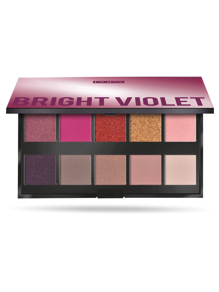 Pupa Make Up Stories - Palette Of 10 Multi-Finish Eyeshadows - Bright Violet