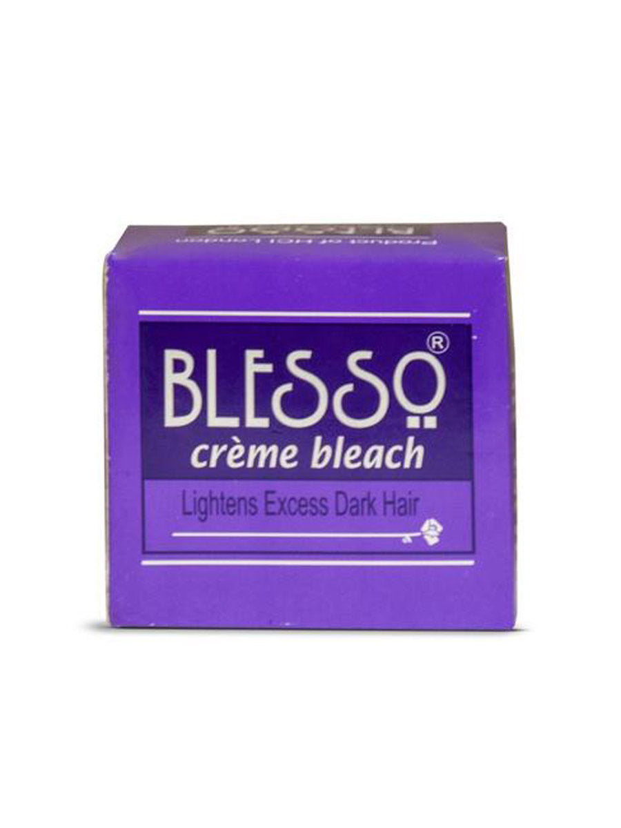 Blesso Cream Creme Bleach Lightens Excess Dark Hari 112G