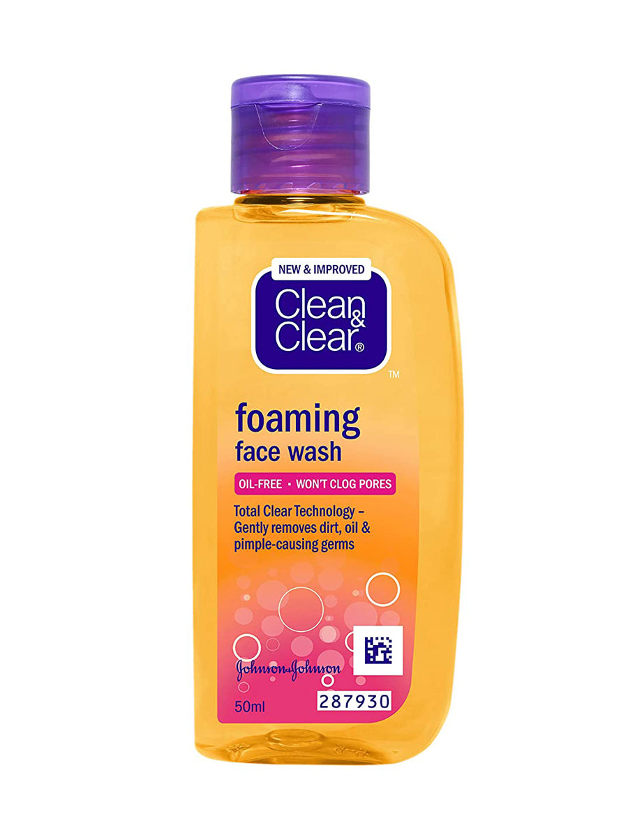 CLEAN & CLEAR CLEANSER FOAMING FACE WASH 50ML