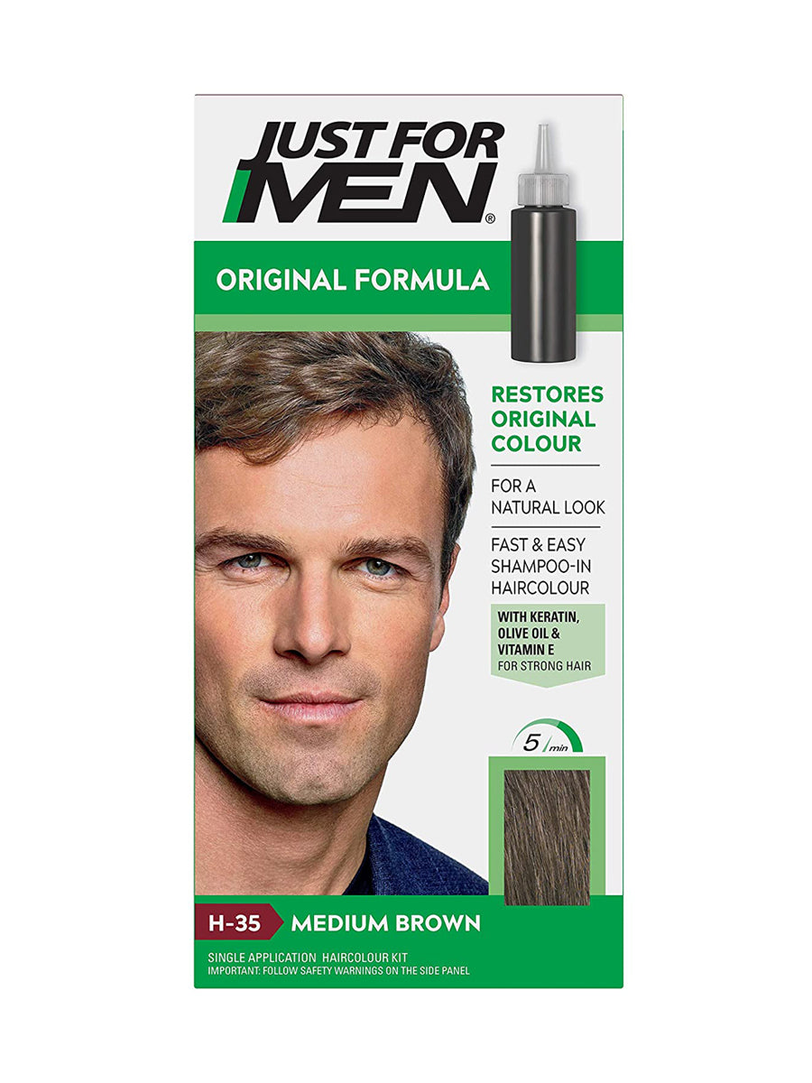 JUST FOR MEN HAIR COLOR NATURAL MEDIUM BROWN 30 ML