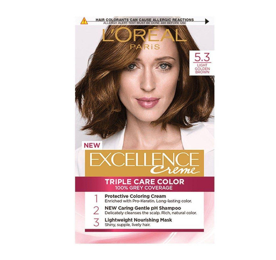 Loreal HairColor Excellence Creme No. 5.3 (Light Golden Brown)