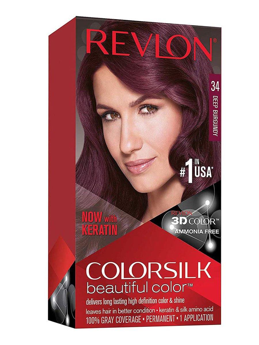 Revlon HairColor ColorSilk No. 34 (Deep Burgundy)