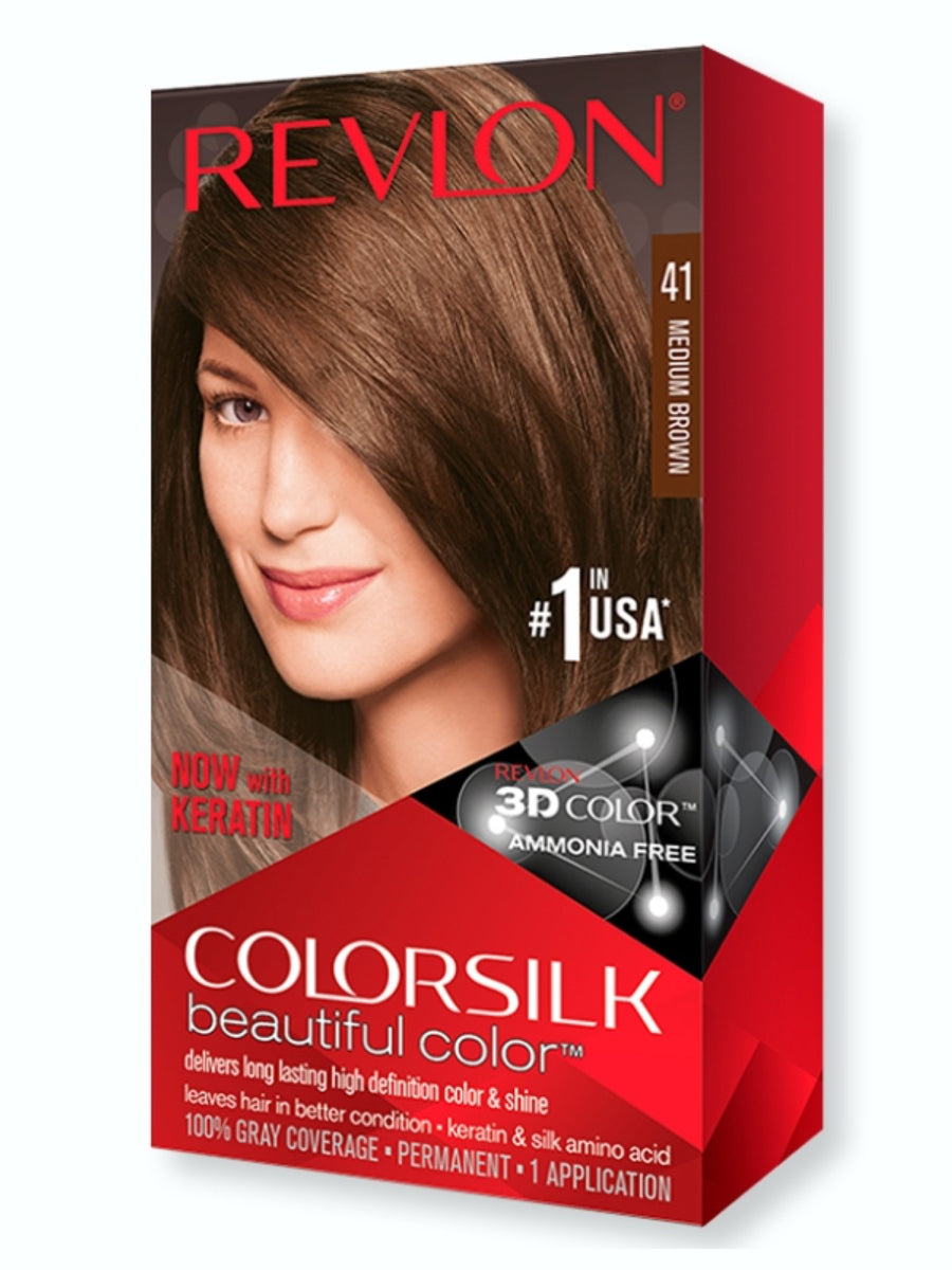 Revlon Hair Color Silk #41 (MEDIUM BROWN)