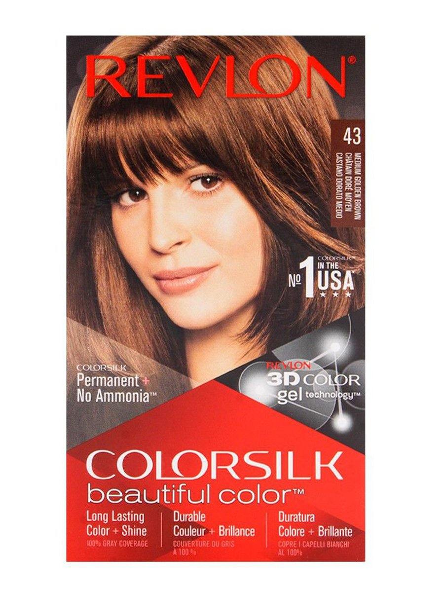 Revlon HairColor ColorSilk No. 43 (MEDIUM GOLDEN BROWN)