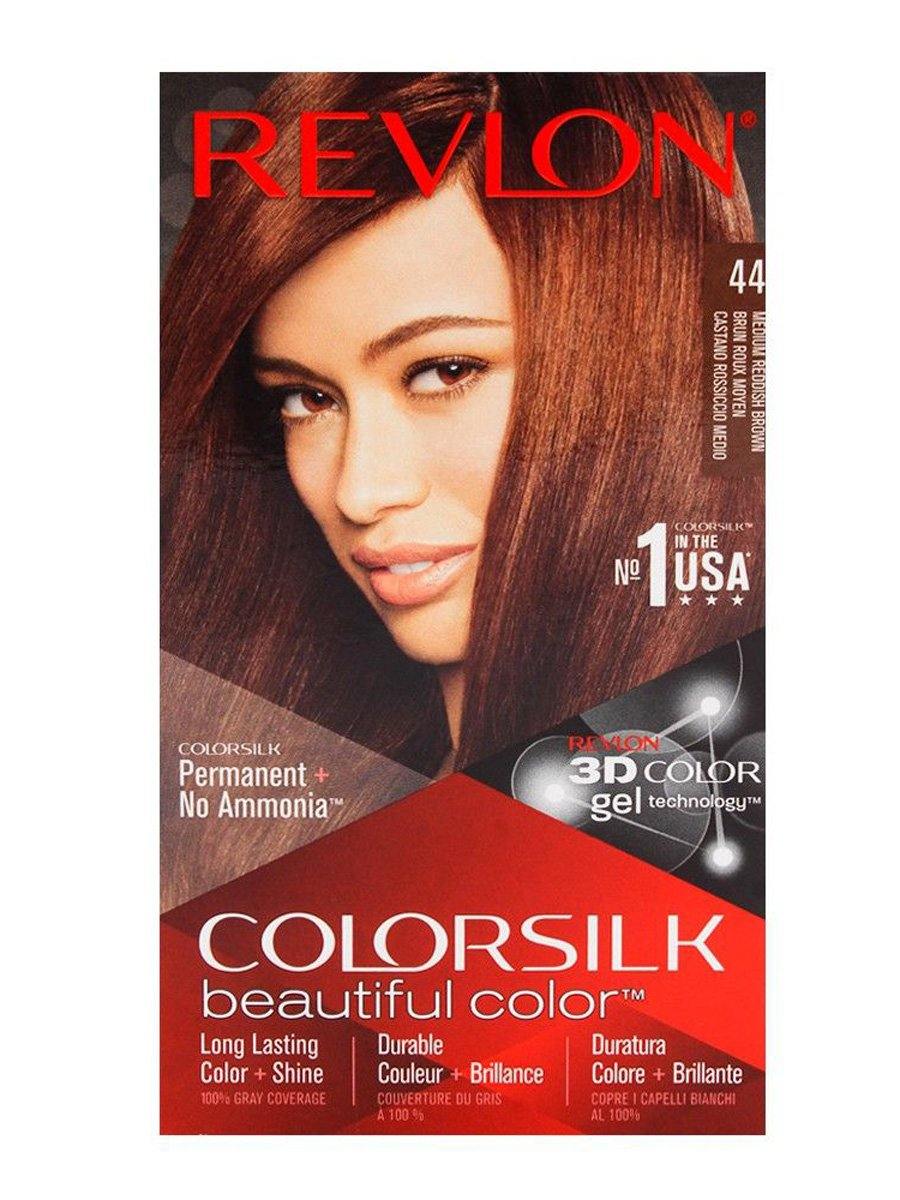 Revlon HairColor ColorSilk No. 44 (MEDIUM REDDISH BROWN)