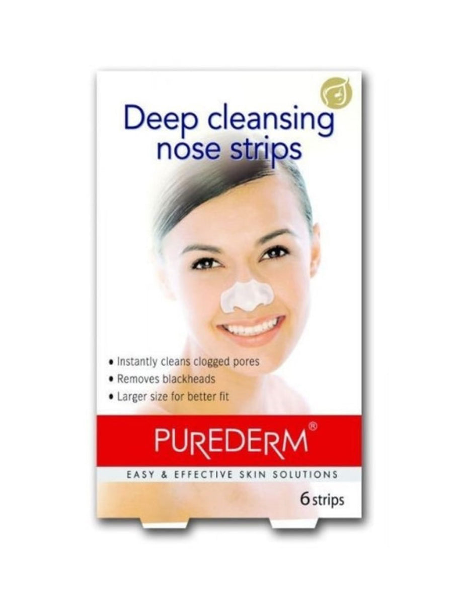 PUREDERM NOSE PACK DEEP CLEANSING NOSE STRIPS 6 PCS