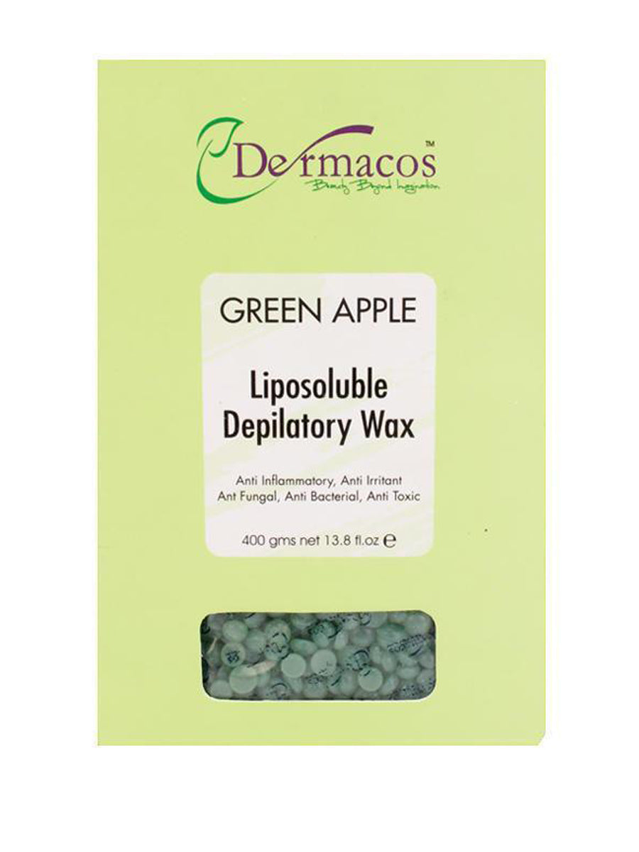 Dermacos Green Apple Liposoluble Depilatory Wax 400g