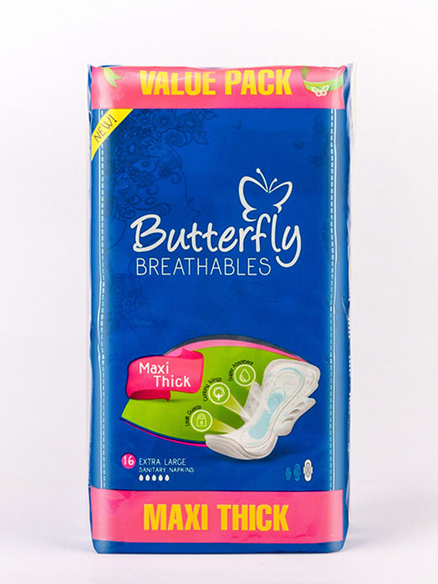 Butterfly BREATHABLES VALUE PACK MAXI THICK EXTRA LARGE