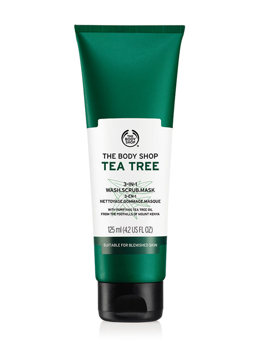 The Body Shop Tea Tree 3-in-1 wash scrub mask 125ml