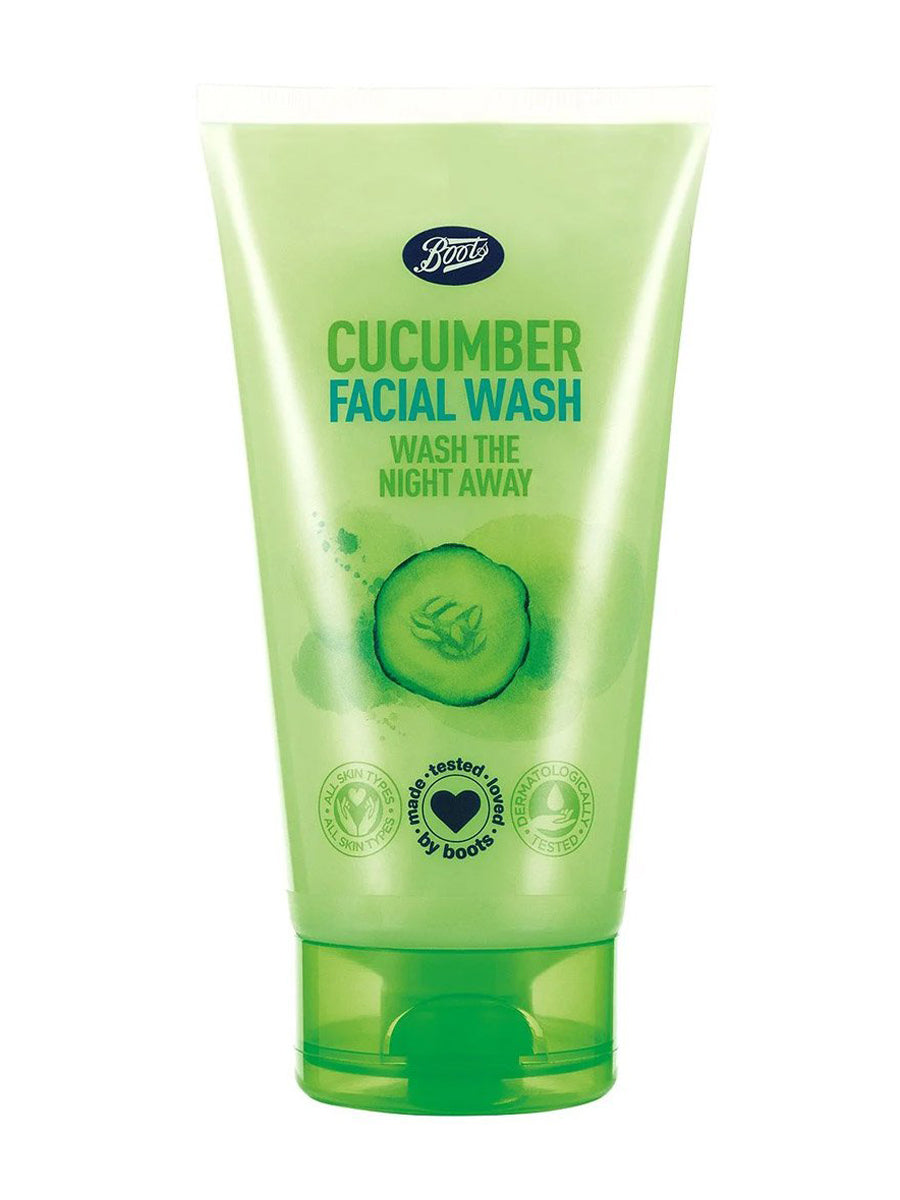 Boots Essentials Cucumber Facial Wash Night Away For All Skin Type 150 Ml