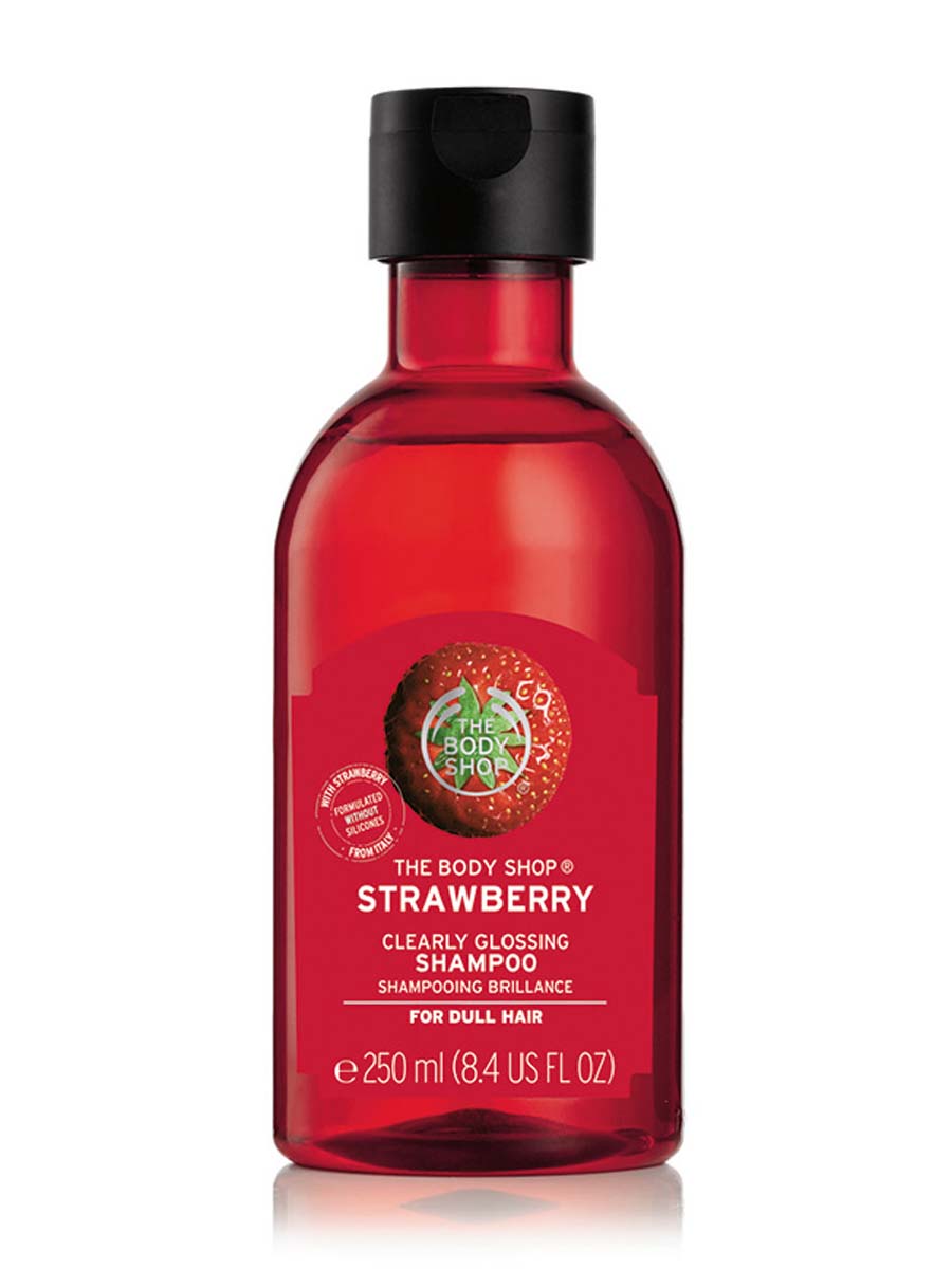 The body shop strawberry clearly glossing shampoo 250ml