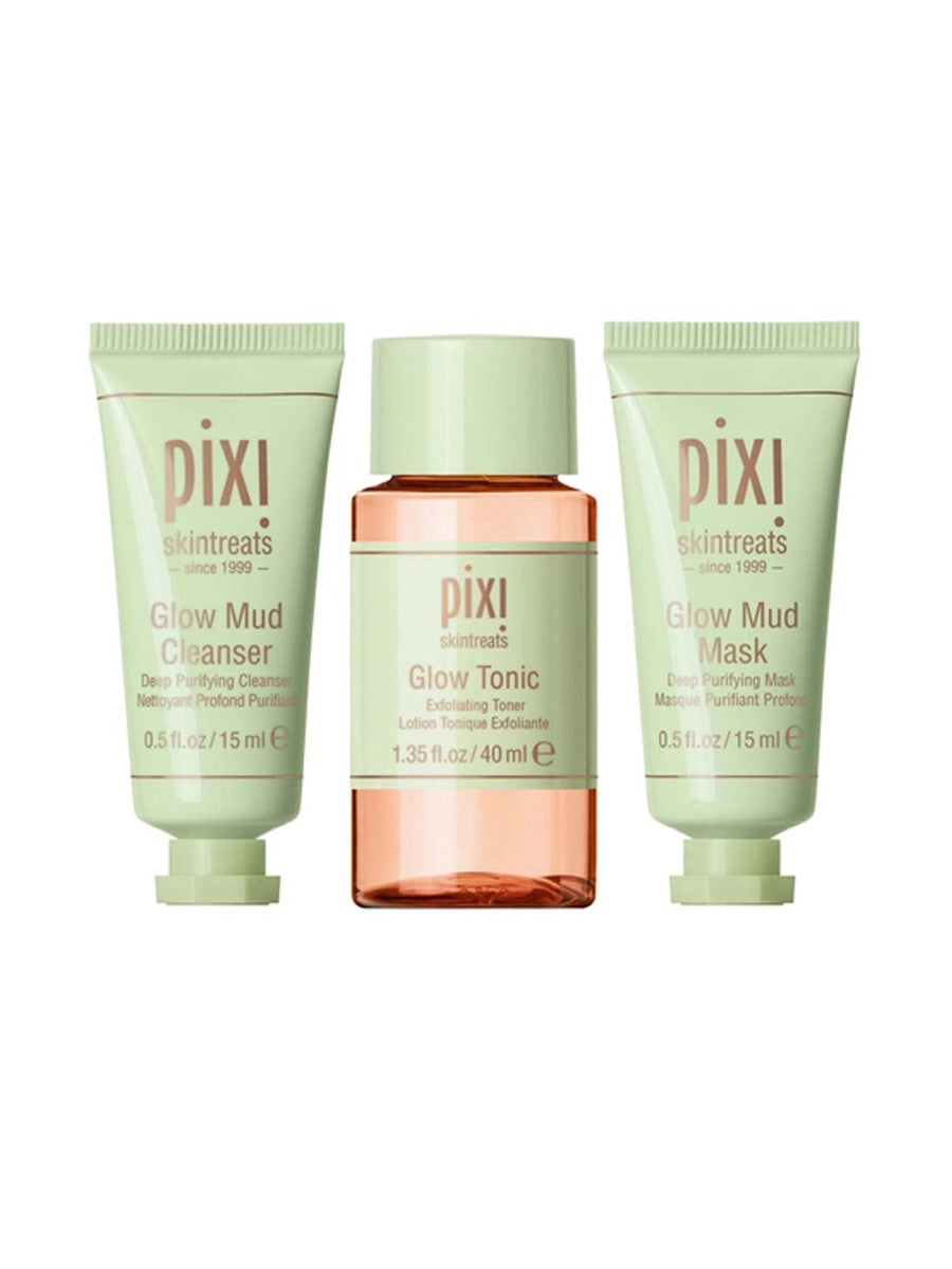 Pixi Skin Treats Best Of Bright Cleanser ,Tonic & Mask Set