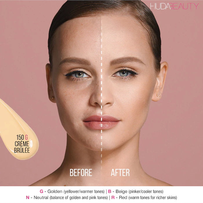 Huda Beauty Fauxfilter Luminous Matte Foundation # 200B Shortbread