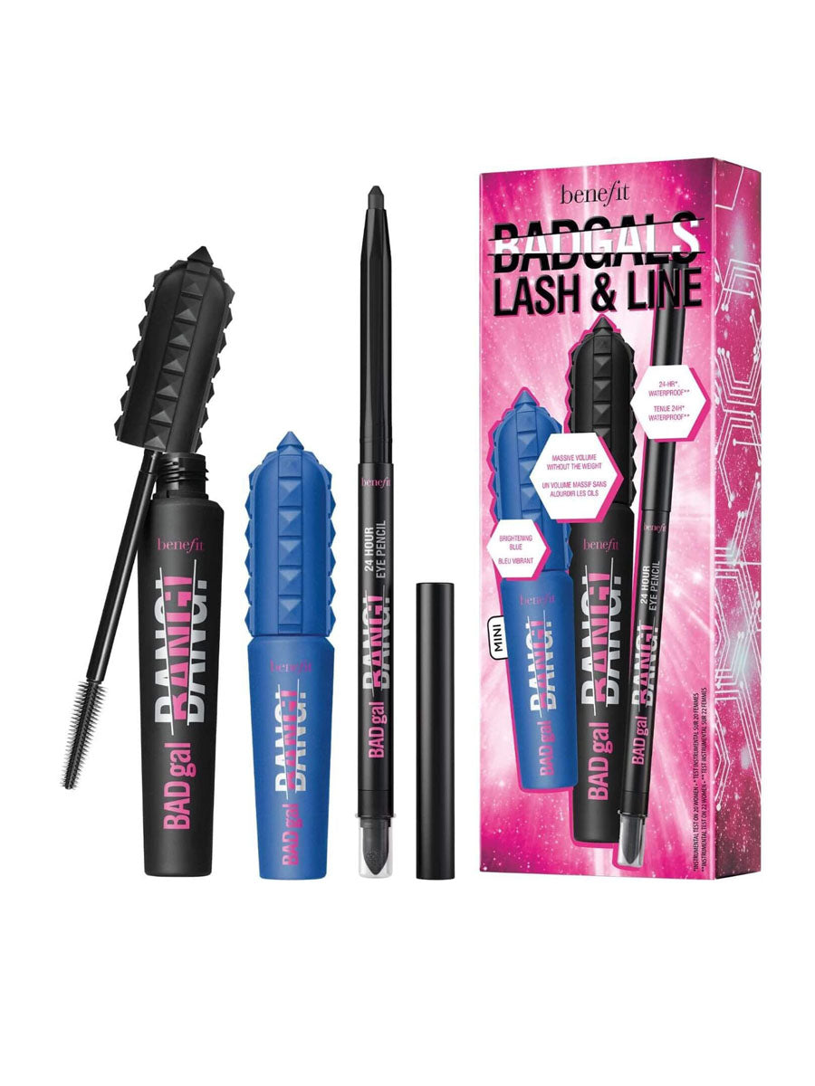 Benefit Badgals Lash & Line Mini Mascara +Eye Pencil Pack Of 3