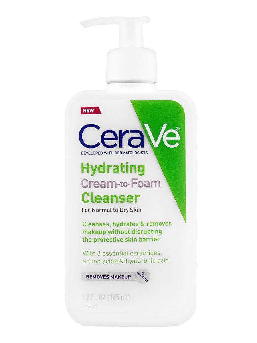 CeraVe Hydrating Cream To Foam Cleanser Normal To Dry Skin 355ml