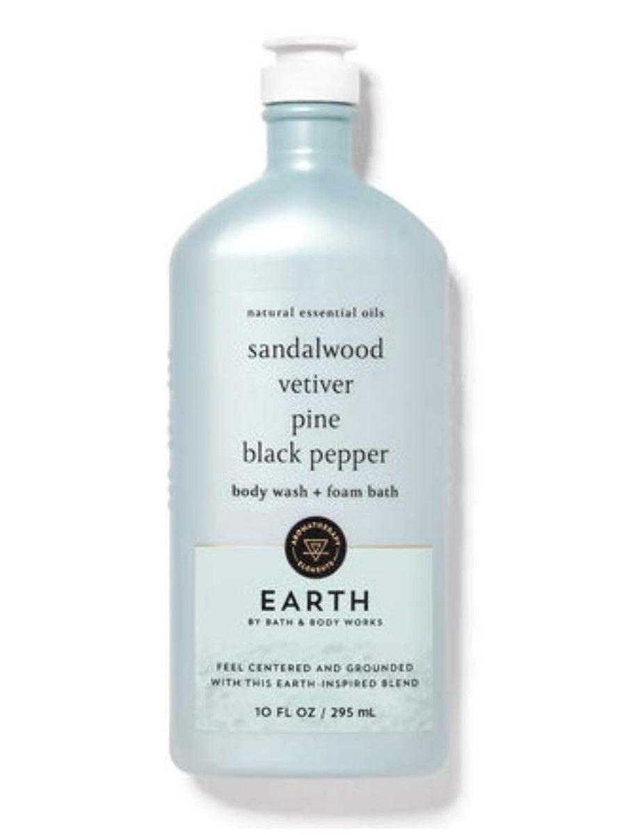 Aromatherapy Sandalwood Vetiver Pine Black Paper Earth Shower Gel 295Ml