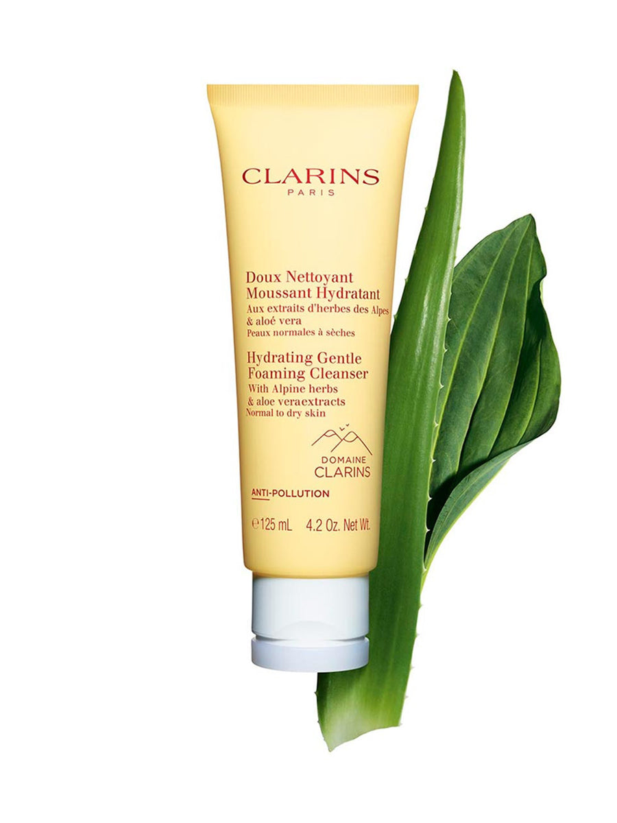 Clarins Hydrating Gentle Foaming Cleanser With Alpine Herbs & Aloe Vera Extracts 125ml