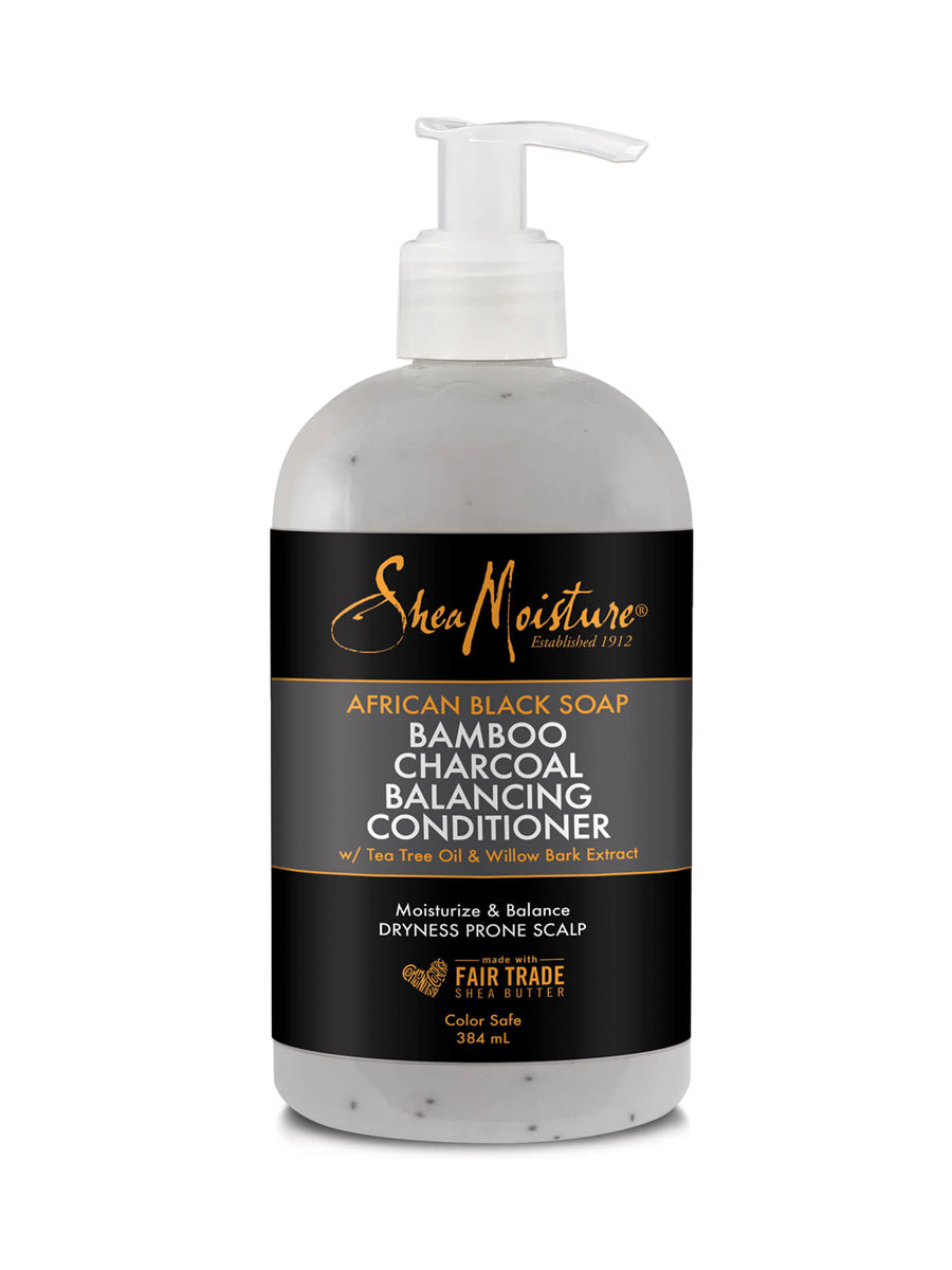 Shea Moisture African Black Soap Bamboo Charcoal Balancing Conditioner 384 Ml