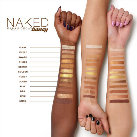 Urban Decay Naked Honey Eyeshadow Palette & Double Ended Makeup Brush