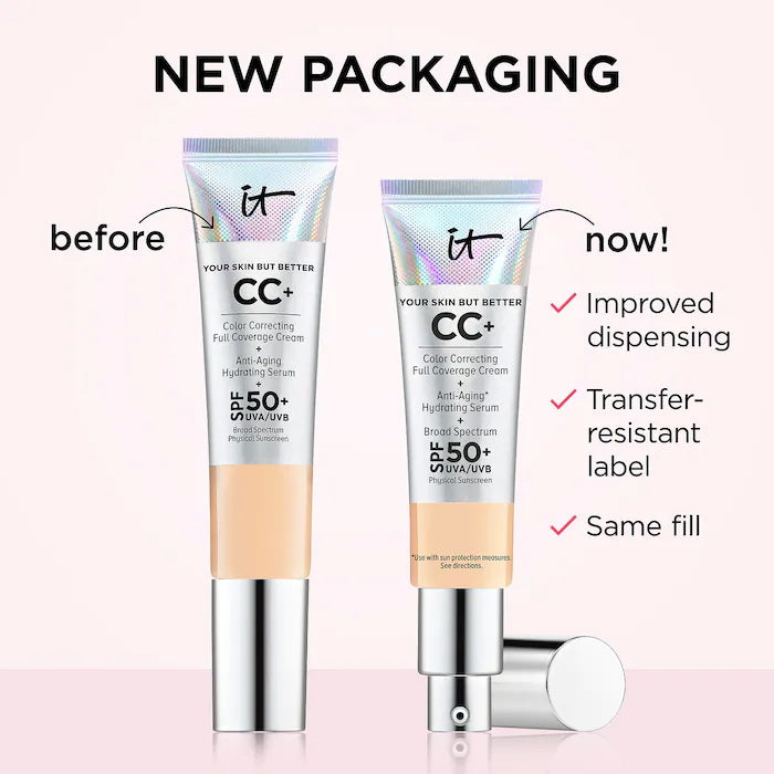 It CC+ illumination Full Coverage Cream + Hydrating And Anti Aging Concealer Spf/fps 50 # Light 32ml