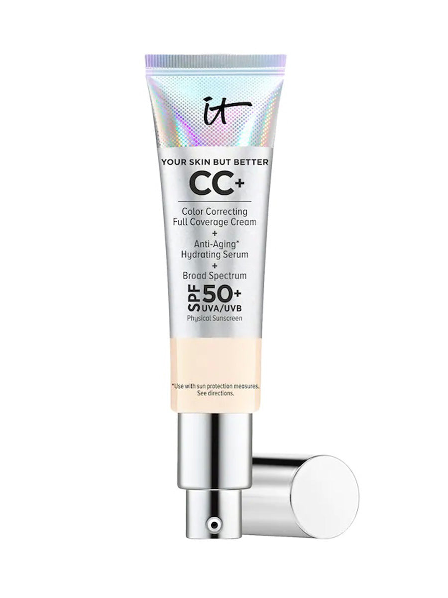 It CC+ Color Correcting Full Coverage Cream + Hydrating And Anti Aging Concealer Spf/fps 50 # Fair Ivory 32ml
