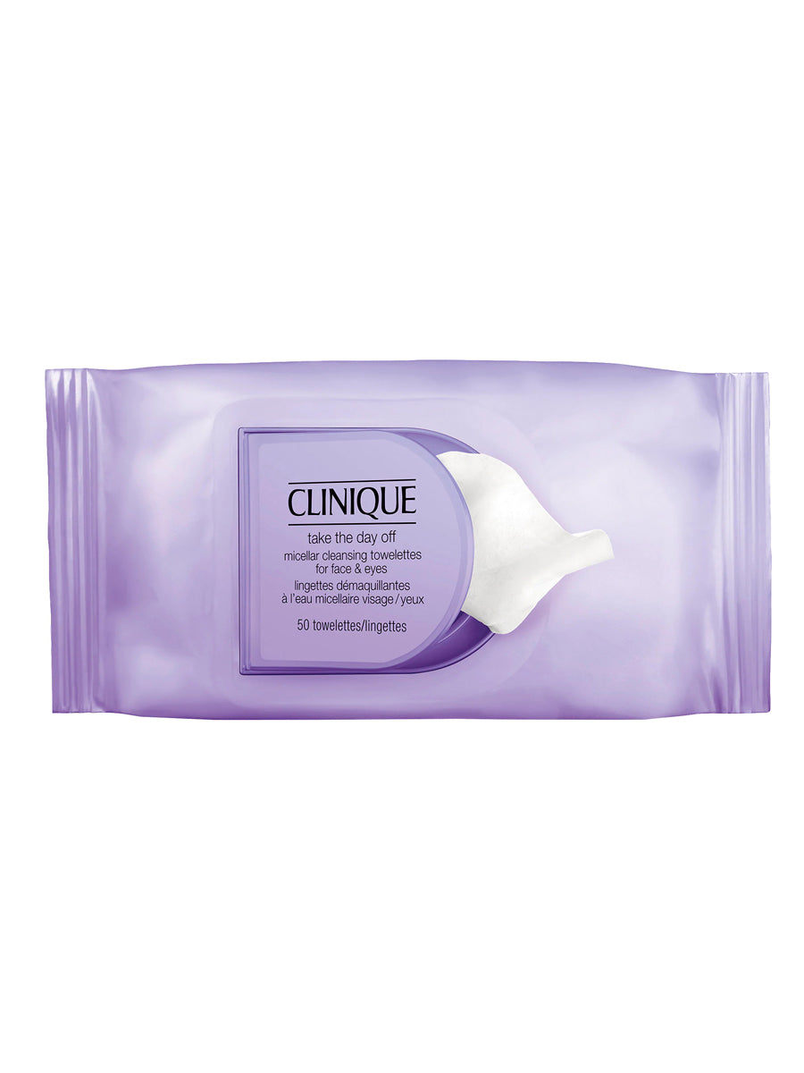 Clinique Take The Day Off Micellar Cleansing Towelettes For Face & Eyes 50 Pcs