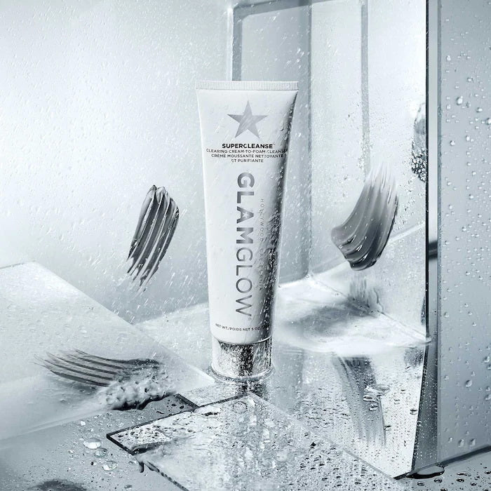 GlamGlow SuperCleans Clearing Cream To Foam Cleanser 150G