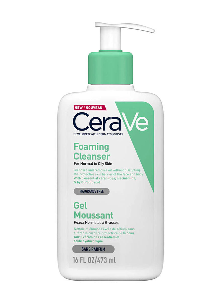 CeraVe Foaming Cleanser Fragrance Free Gel Moussant 473Ml