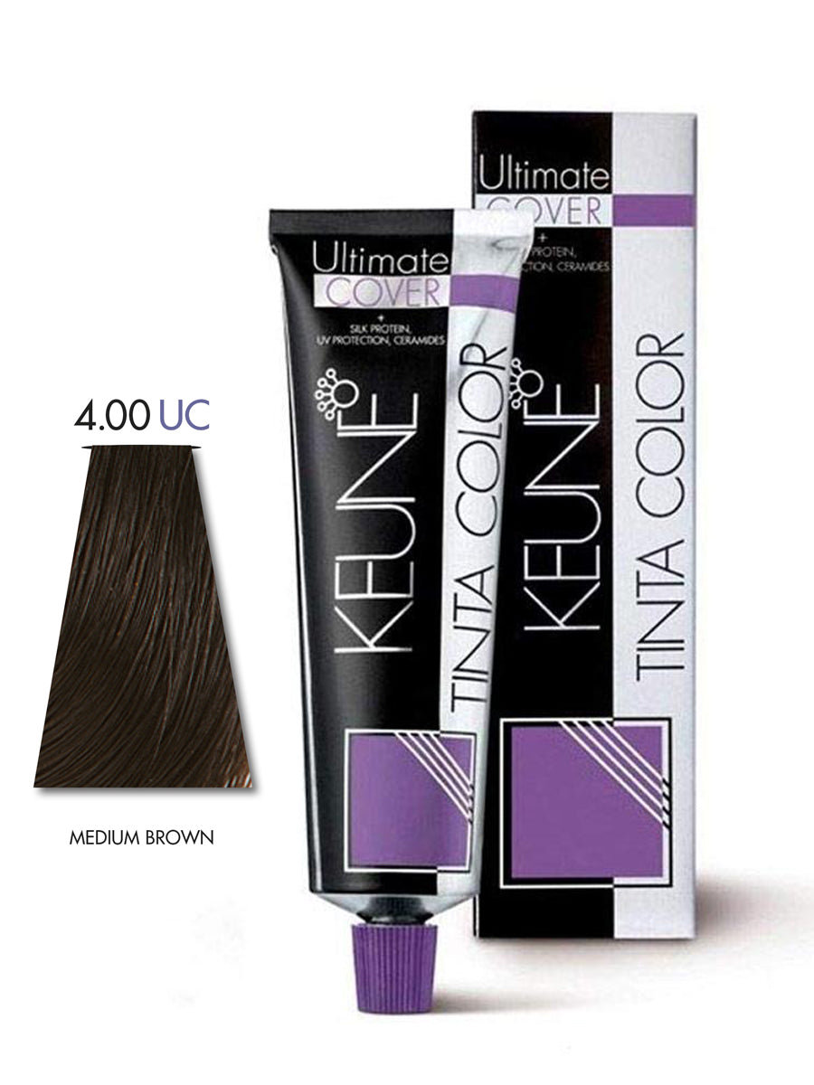 Keune Hair Color Tinta Ultimate Cover # 4.00