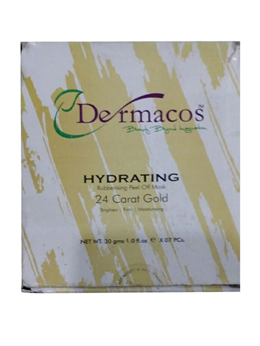 Dermacos Hydrating 24 Carat Gold Rubberising Peel Off Mask 30G