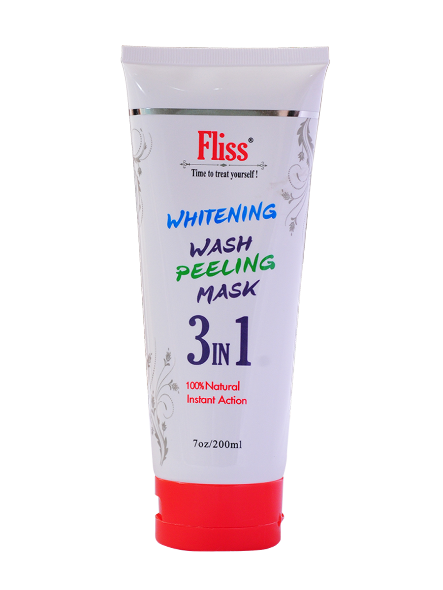 Fliss Whitening Wash Peeling Mask 3 In 1 200Ml