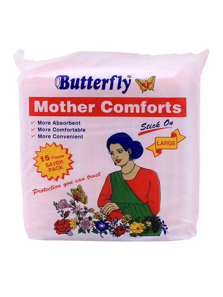 Butterfly Mother Comfort Stick On 15 Pcs Large 0122