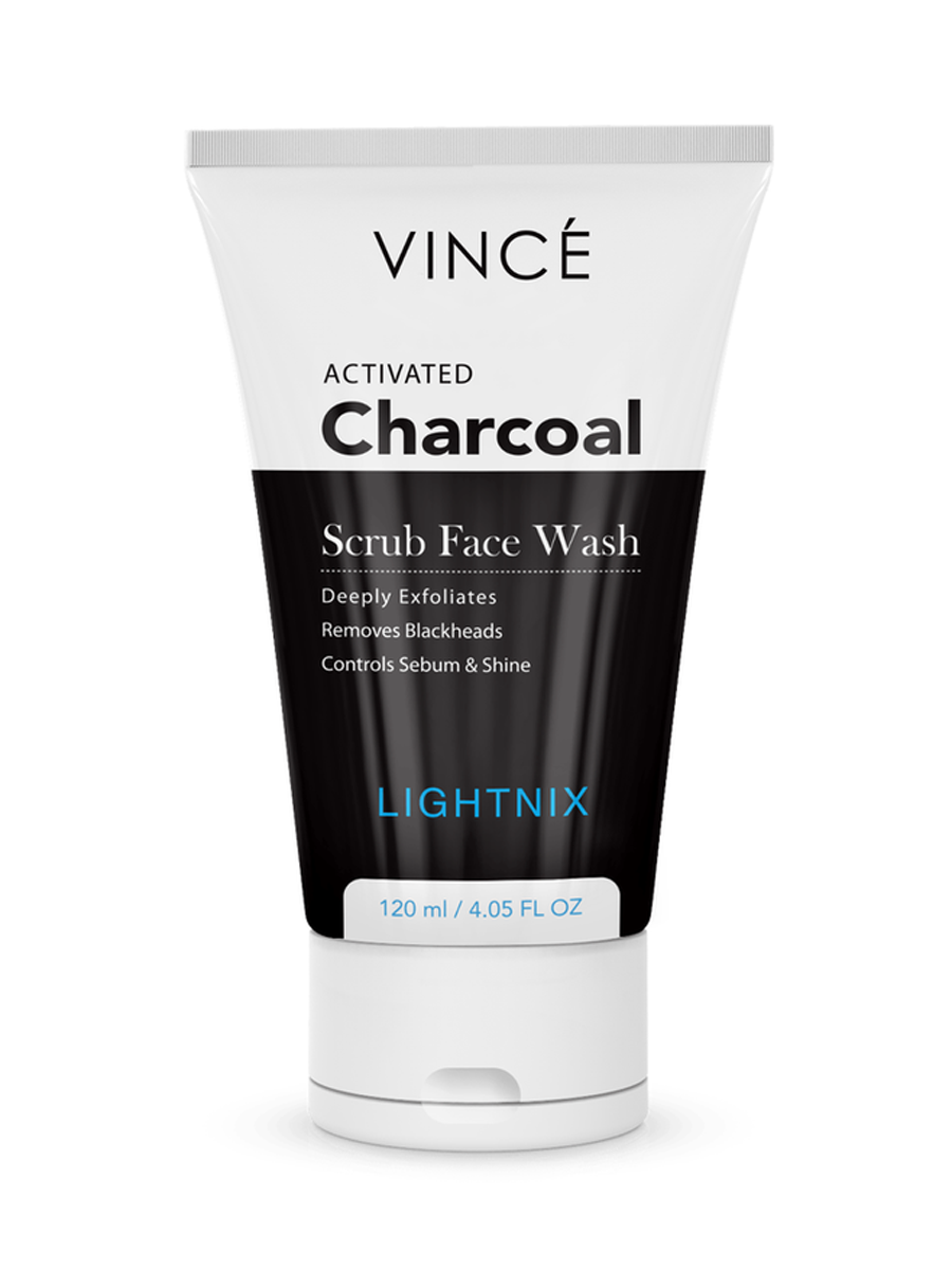 Vince Activated Charcoal Scrub Face Wash Women 120ml WFW3