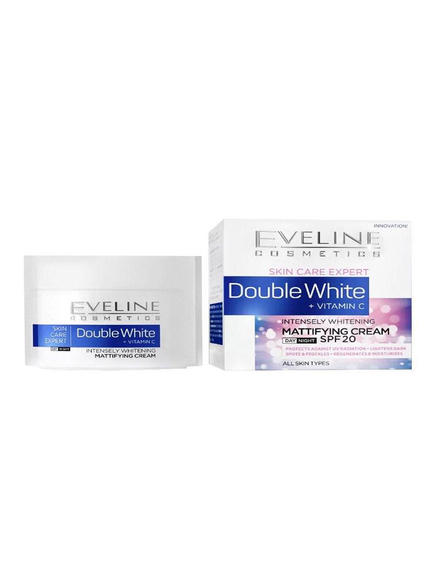 Eveline Double White Mattifying Cream Day & Night 50ml